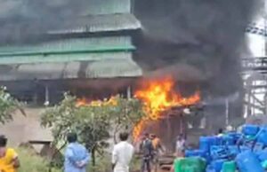 रायगढ़ में राइस मिल में भीषण आग से मचा हड़कंप, लाखों का हुआ नुकसान