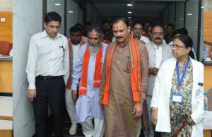 रायपुर : स्वास्थ्य मंत्री श्याम बिहारी जायसवाल एमसीएच अलबेलापारा व शासकीय कोमलदेव अस्पताल का किया औचक निरीक्षण