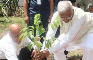 राज्यपाल पटेल ने रामफल का पौधा रोप कर दिया पर्यावरण संरक्षण का संदेश