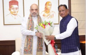 छत्तीसगढ़ के मुख्यमंत्री विष्णुदेव साय ने केंद्रीय गृहमंत्री से की मुलाकात