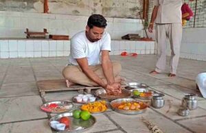 राजा के मोक्ष के लिए बड़े भाई विपिन रघुवंशी और भतीजे विधान ने किया पिंडदान, सोनम का भाई भी साथ-साथ रहा