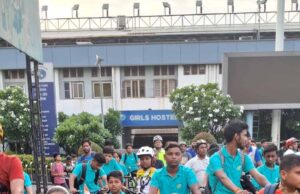 विश्व साइकिल दिवस पर साइकिल मैराथन में 250 से अधिक युवाओं और खिलाड़ियों ने की प्रतिभागिता
