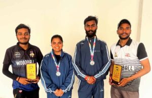 सरगुजा जिला वुडबॉल संघ के खिलाड़ियों का राष्ट्रीय मंच पर जलवा, जीते सिल्वर मेडल