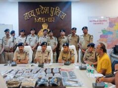 धार एवं खंडवा जिले की संयुक्त पुलिस टीम ने नकली इनकम टैक्स अधिकारी बनकर डकैती करने वाले गिरोह का किया पर्दाफाश
