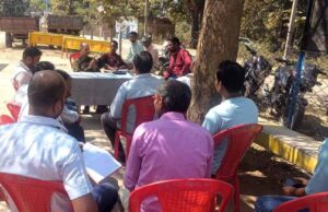 बिलासपुर पुलिस चौकी में शांति समिति की बैठक, त्योहारों को लेकर बनी रणनीति