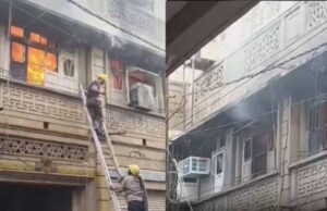 घर में आग से फटे सिलेंडर व एसी कंप्रेसर, बाथरूम में बचने घुसी महिला की दम घुटने से मौत