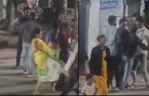 नवविवाहिता की मौत पर बवाल: अस्पताल गेट पर भिड़े दो पक्ष, वीडियो वायरल