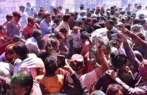 उज्जैन में रंग पंचमी की गेर के दौरान पटाखा फटा, मची अफरातफरी; 5 लोग घायल, बड़ा हादसा टला