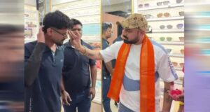 भोपाल-छिंदवाड़ा में लेंसकार्ट शोरूम पर बजरंग दल का प्रदर्शन, कर्मचारियों को तिलक और कलाई पर कलावा बांधा