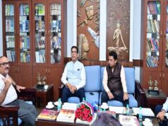 भारत सरकार के भूमि संसाधन सचिव ने छत्तीसगढ़ के मुख्य सचिव से की सौजन्य भेंट