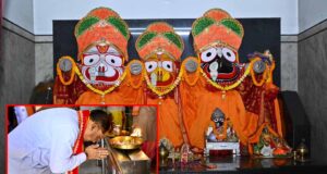 विष्णुदेव साय हरिनाम संकीर्तन नामयज्ञ में हुए शामिल, श्री जगन्नाथ मंदिर में पूजा कर प्रदेश की खुशहाली की कामना