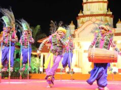 इंदौर मालवा महोत्सव में छाया रहा गेड़ी नृत्य का जादू