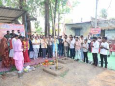 पर्यटन, संस्कृति एवं धर्मस्व मंत्री राजेश अग्रवाल ने किया शिव मंदिर निर्माण कार्य का भूमिपूजन