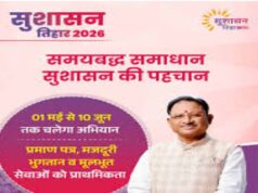 आज से शुरू होगा सुशासन तिहार 2026: 01 मई से 10 जून तक प्रदेश भर में चलेगा अभियान