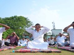 छत्तीसगढ़ में योग दिवस समारोह, योग को जीवन का हिस्सा बनाने का दिया आह्वान
