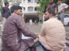 रतलाम से पैदल भोपाल पहुंचे दो कांग्रेस कार्यकर्ता, निष्कासन के विरोध में PCC कार्यालय के बाहर धरने पर बैठे