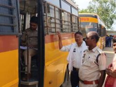 स्कूली बसों पर प्रशासन की सख्ती, 51 बसों की जांच में 5 में मिलीं खामियां; काटे गए चालान