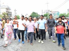 रायपुर का निरीक्षण करने में स्कूटी से निकले उप मुख्यमंत्री अरुण साव