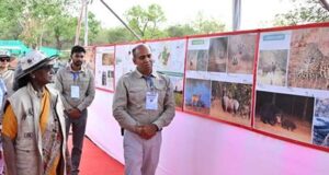 राष्ट्रपति ने किया चीता कमांड कंट्रोल सेंटर का भ्रमण, चीता प्रदर्शिनी भी देखी