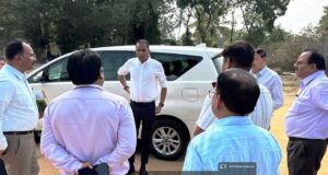 लोक निर्माण विभाग के सचिव ने मेडिकल कॉलेज के कार्यों का किया निरीक्षण, तेजी से काम पूरा करने कहा