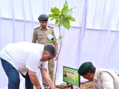 “एक पेड़ माँ के नाम” अभियान के तहत मंत्री राजेश अग्रवाल ने नवीन विधानसभा परिसर में लगाया पौधा