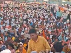 भोपाल में बिजली विभाग के हजारों आउटसोर्स कर्मचारियों का प्रदर्शन, संविदा दर्जा और ₹50 लाख बीमे की मांग