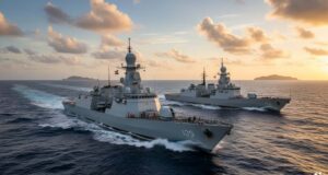 अरब सागर में भारत-पाक नौसैनिक जहाजों की टक्कर, INS कोलकाता से भिड़ा PNS हुनैन