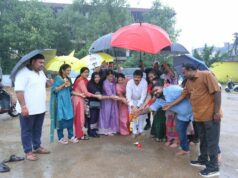 बीटीआई ग्राउंड में संकल्प नवरात्रि एवं रास गरबा उत्सव की तैयारियों का भूमिपूजन के साथ शुभारंभ