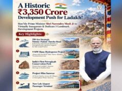 लद्दाख को ₹3,350 करोड़ की सौगात, PM मोदी ने शुरू कीं 5 बड़ी विकास परियोजनाएं