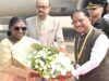 राष्ट्रपति श्रीमती द्रौपदी मुर्मु का छत्तीसगढ़ की पावन धरा पर आत्मीय स्वागत