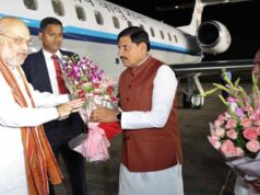 अमित शाह रात 12 बजे पहुंचे भोपाल, स्टेट हैंगर पर CM और BJP प्रदेश अध्यक्ष ने की अगवानी