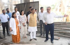 उप मुख्यमंत्री शुक्ल ने जीएमसी एवं हमीदिया चिकित्सालय परिसर में निर्माणाधीन कार्यों का किया निरीक्षण